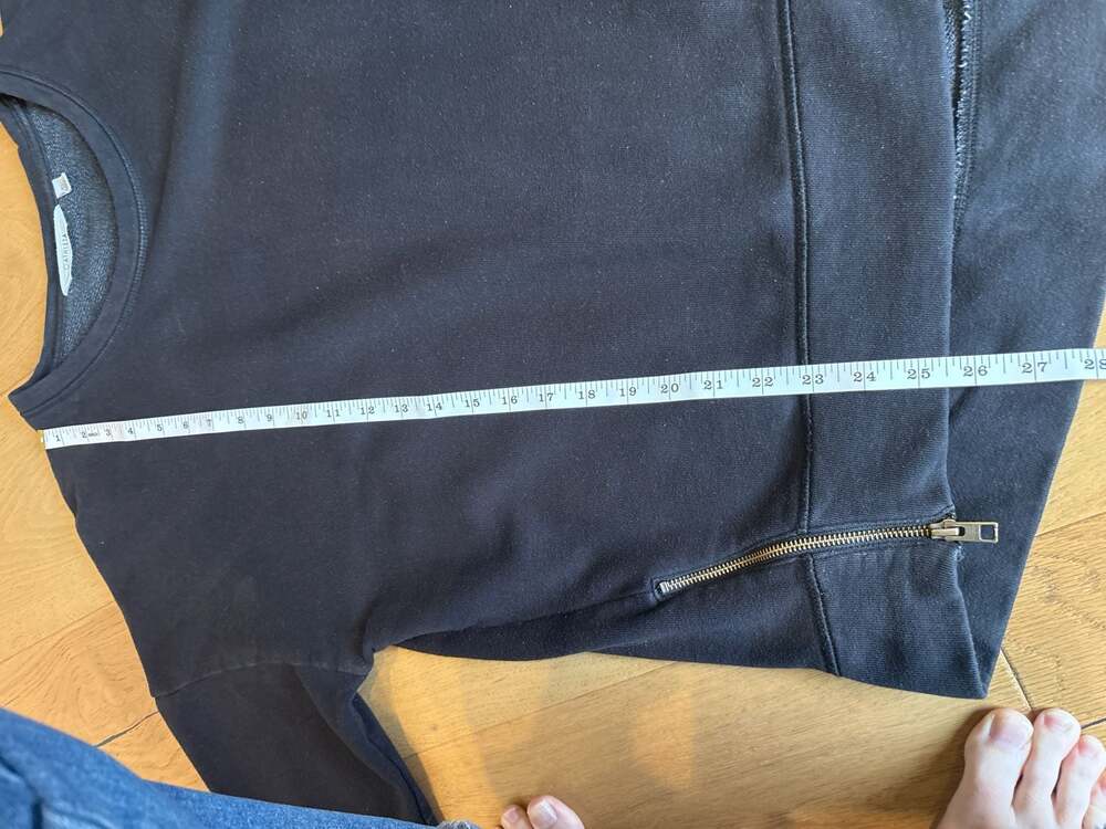 Athleta Purist Side Zip Sweatshirt Black Size XL - Picture 6 of 7